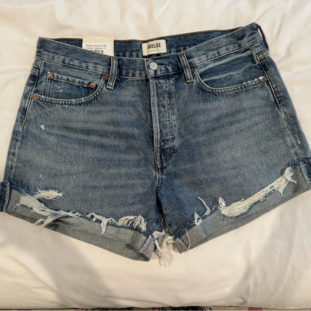 Agolde Parker long short with cuff